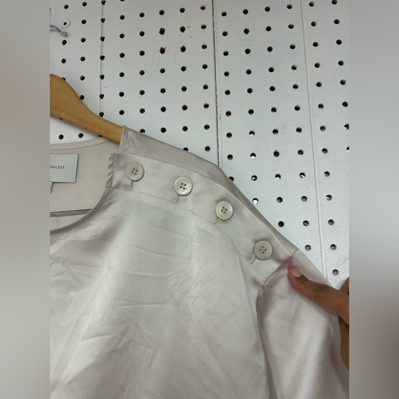Brochu Walker Ivory Top with Button Detail - Picture 5 of 5